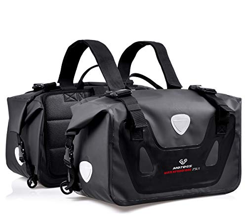 Amazon | MOTOGS 防水バッグ オートバイサドルバッグ 50L 大容量